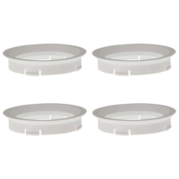 4 x Zentrierring 63,3 mm x 52,1 mm weiß