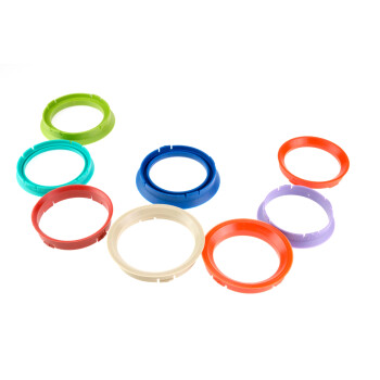 4 Zentrierringe 74,1 mm - 56,6 mm / FZ-System / Farbe - Hellblau