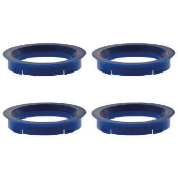 4 x Zentrierring 74,1 mm x 57,1 mm blau