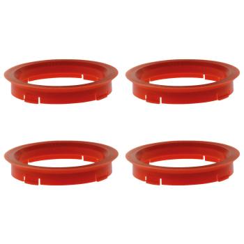 4 Zentrierringe 74,1 mm - 63,4 mm / FZ-System / Farbe - Rot