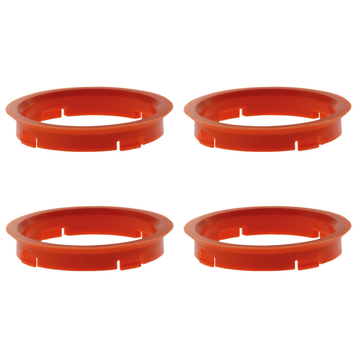 4 Zentrierringe 74,1mm - 66,6mm FZ-System orange