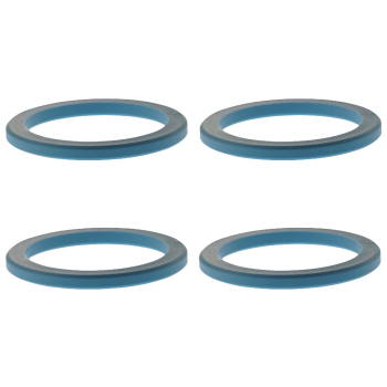4 Zentrierringe 72,2 mm - 56,6 mm / M-System / Farbe - Hellblau