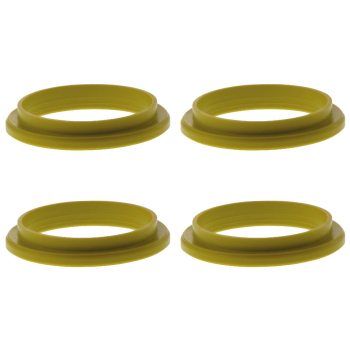4 Zentrierringe 72,2 mm - 57,1 mm / M-System / Farbe - Gelb