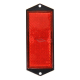 Reflector red 104x40mm screw mounting