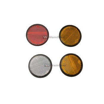 4 Reflector 58mm red white orange round self-adhesive...
