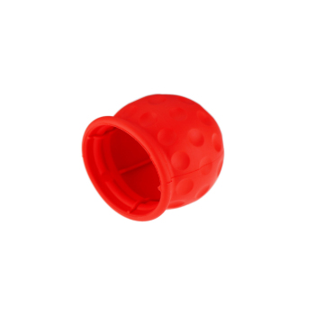 Trailer hitch protective cap cover red golf ball