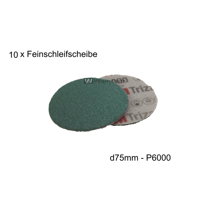 10 x 3M Hookit® Trizact® d75 mm - P6000 - Feinschleifscheibe 51131