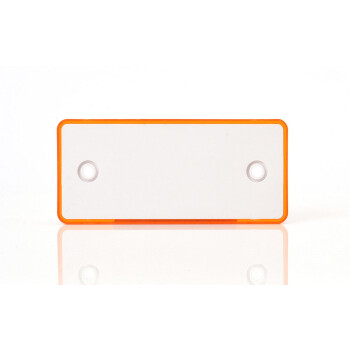 Reflector 96 x 42 x 6mm orange square Screw mounting with...