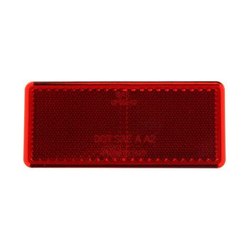 Reflector 96 x 42 mm red square Self-adhesive e20 Reflector car lorry caravan
