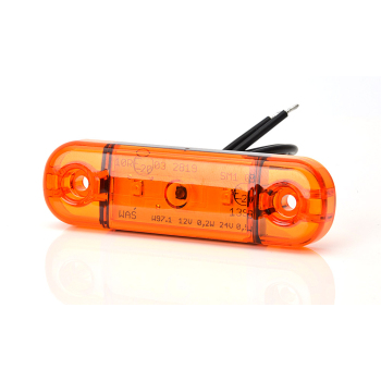 led clearance light side marker light 83,8 x 24,2mm 12v 24v e20 orange