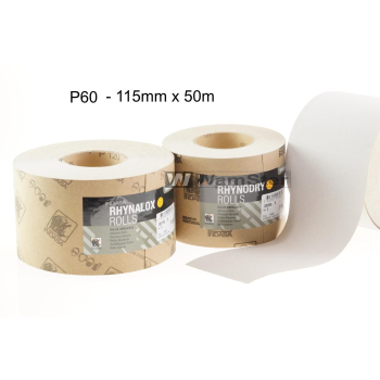Indasa WhiteLine rhynalox sandpaper roll 115mm/50m p60