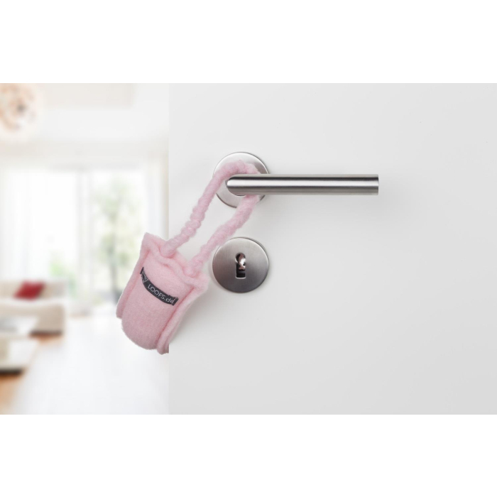 LOOFS-Design door pinch protection doorstop door cord doorboy doorstop small pink