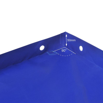 Trailer flat tarpaulin for rubber belt 2075x1140x50mm...