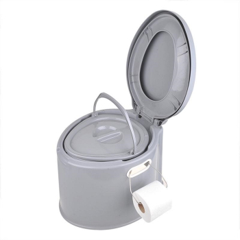 Camping outdoor toilet mobile wc with seat with lid portable bucket toilet 7l