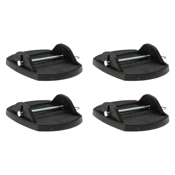 4 pcs. support foot plates support plates caravan supports support plates pads supports