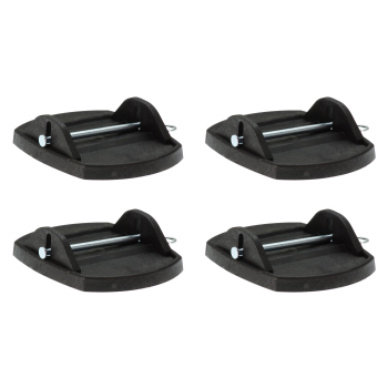 4 Stück Stützfußplatten Stützplatten Wohnwagenstützen...