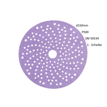 1 x 3m Hook Kit Velcro discs Purple Premium 334u 150...