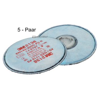 3m 2138 p3r Particle filter against solid and liquid...