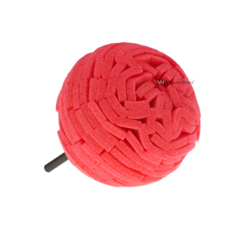WamSter polishing ball soft with shaft 6 mm red