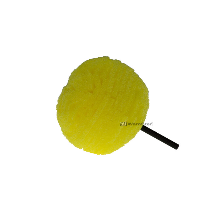 WamSter Polierball medium mit Schaft 6 mm gelb