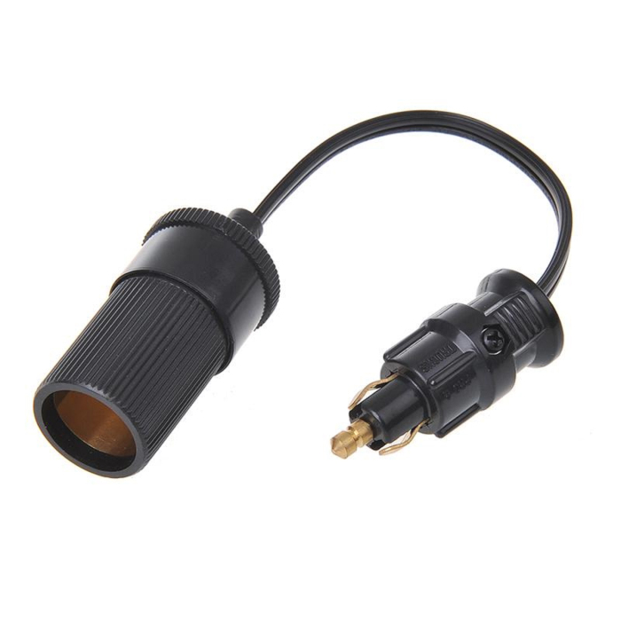 Adapter cable from DIN plug to cigarette lighter socket 15cm