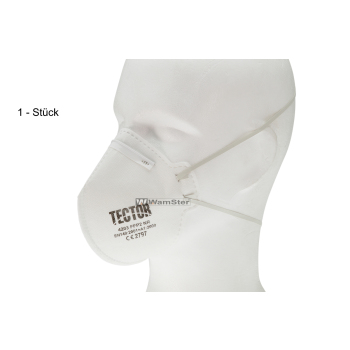 1 x TECTOR®  Einweg-Faltmaske FFP2 mit Ausamtenventil NR