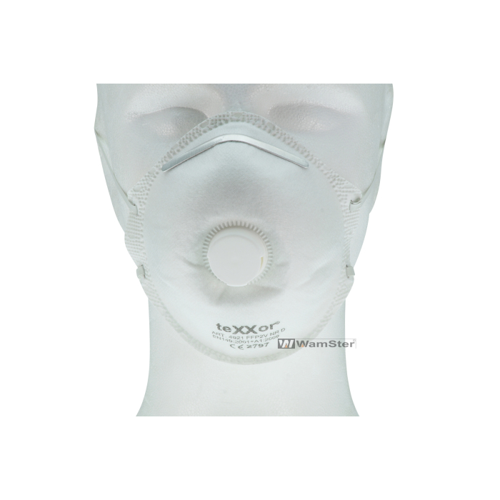 teXXor®  Einweg-Feinstaubmasken FFP2/V NR D, mit Ausatmungsventil