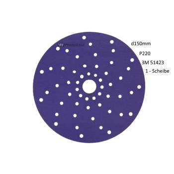 1 x 3m Cubitron ii Hookit Velcro discs Purple Premium...