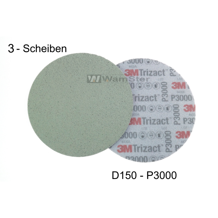 3M Hookit® Trizact® d150 mm - P3000 - Feinschleifscheibe