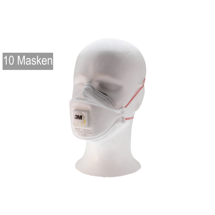10 x 3M 1873V+ Aura FFP3 NR D Medizinische Maske mit Cool-Flow Ventil (nach EN14683)