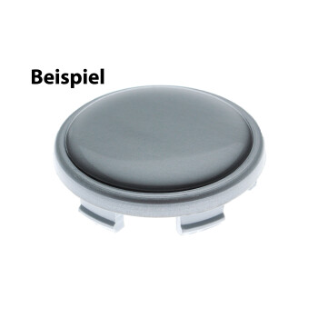 4 x Ø 59 mm Polymere Aufkleber / Silber-Optik / Nabenkappen, Felgendeckel