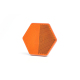 Rückstrahler Reflektor (L/R) Sechseck Orange E20 mit Klebeband